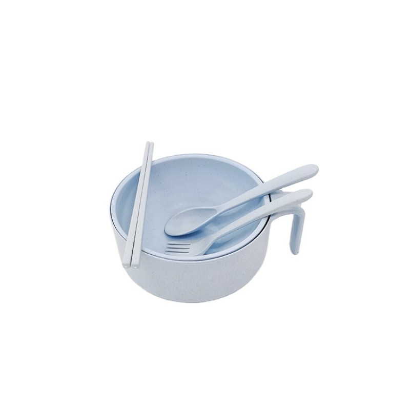 Portable Eco-Friendly PP Tableware Set Modern Design 3-in-1 Rice/Noodle/Bowl Spoon Children Lunch Box Customizable Logo