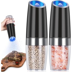 Gravity Electric Pepper Salt Grinder Set Household Spice Electric Grinder