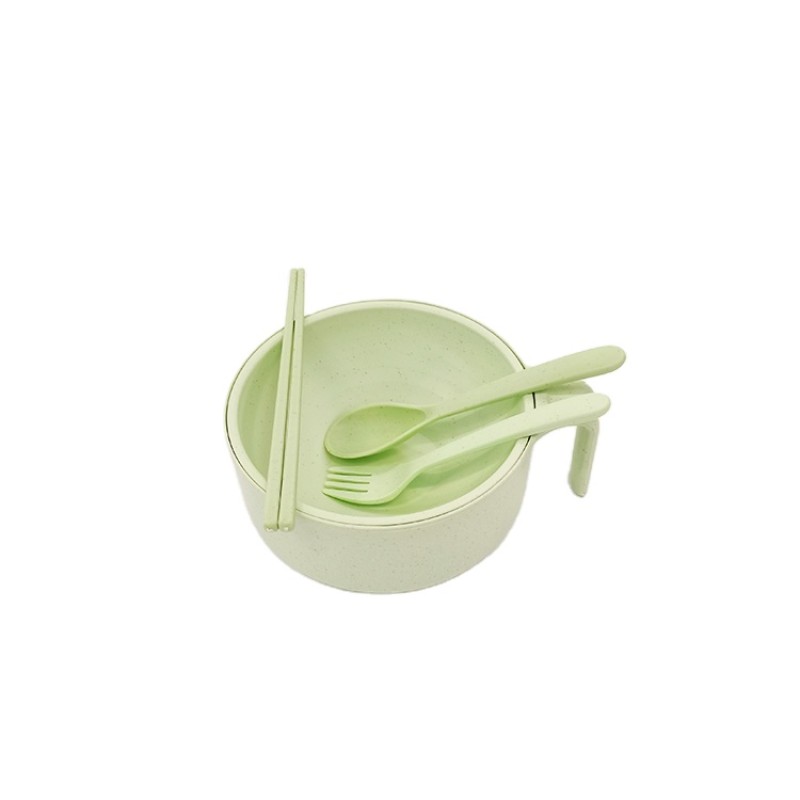 Portable Eco-Friendly PP Tableware Set Modern Design 3-in-1 Rice/Noodle/Bowl Spoon Children Lunch Box Customizable Logo