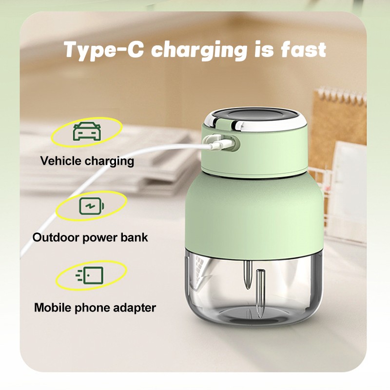 2024 YANGDA Portable Blender Rechargeable Bottle Blender with Type-C Rechargeable Outdoor Travel Gym Party Blender