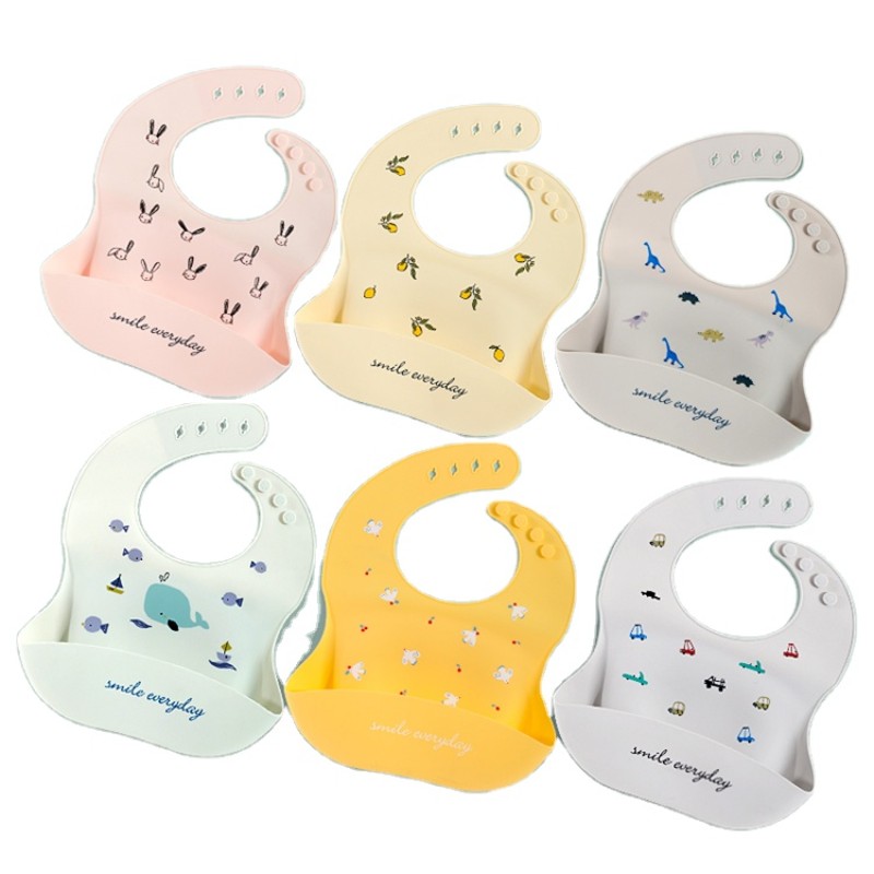 Muslin Tree Wholesale Price Custom Waterproof Bib Baby Silicone Feeding Bib