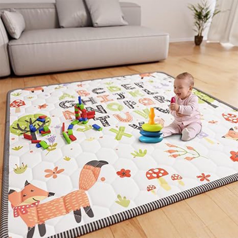 Factory OEM 50x 50 Inch Baby Play Mat Thickened Non-Slip Crawling Mat Baby Play Mat Activity Baby Play Mat