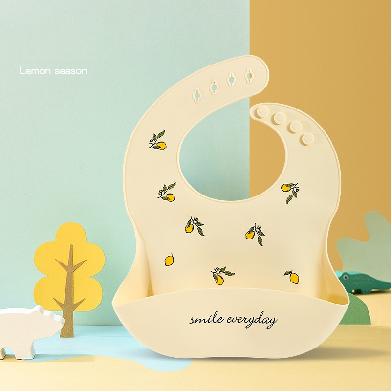 Muslin Tree Wholesale Price Custom Waterproof Bib Baby Silicone Feeding Bib