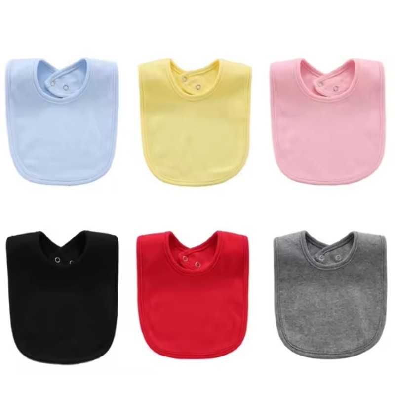 Baby Drool Towel Solid Color Newborn Bib 100% Cotton Bib Colorful Baby Bib Drool Bib Baby Feeding Apron Cotton Burp Cloth