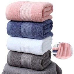 Hot Sale Wholesale Factory 70 * 140 cm Thick 100% Pure Cotton Ultra-Soft Bath Towel Double-Sided Pure Cotton Bath Towel