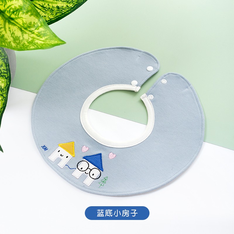 Muslin Tree New 360 Advanced Double-Layer Cotton TPU Waterproof Layer Custom Baby Bib