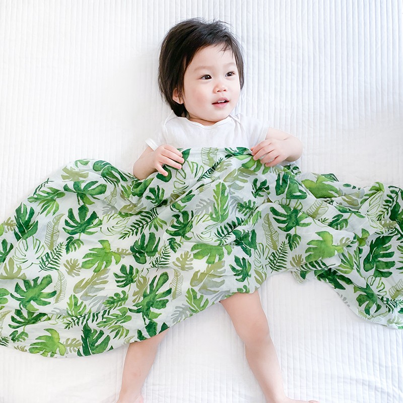 Ultra-Soft Factory Custom Baby Gauze Swaddle Blanket 70% Bamboo 30% Cotton Blanket Baby Swaddle Wrap