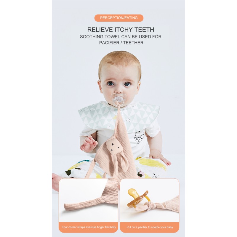 Muslin Cute Shape 100% Cotton Baby Blanket Baby Security Blanket Toddler Quilt Baby Sleep Toy