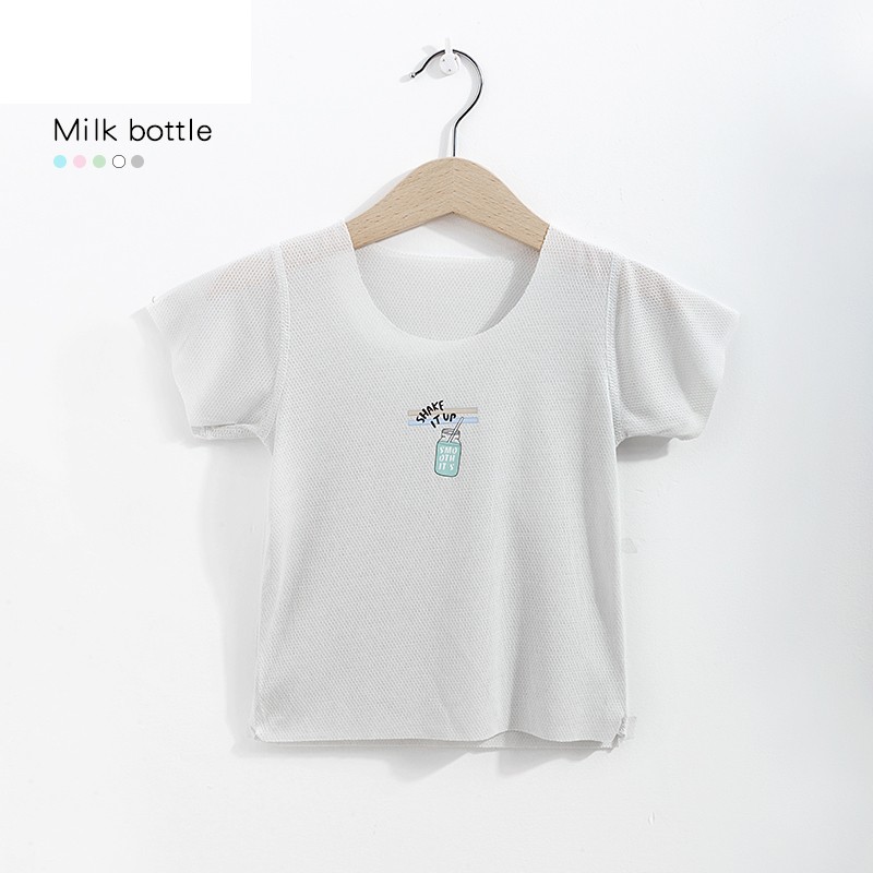 Custom Stretch Children Baby T-Shirt Recycled Cellulose Fiber Cute T-Shirt Short Sleeve Custom Sample Service Unisex Summer Shirt Wear
