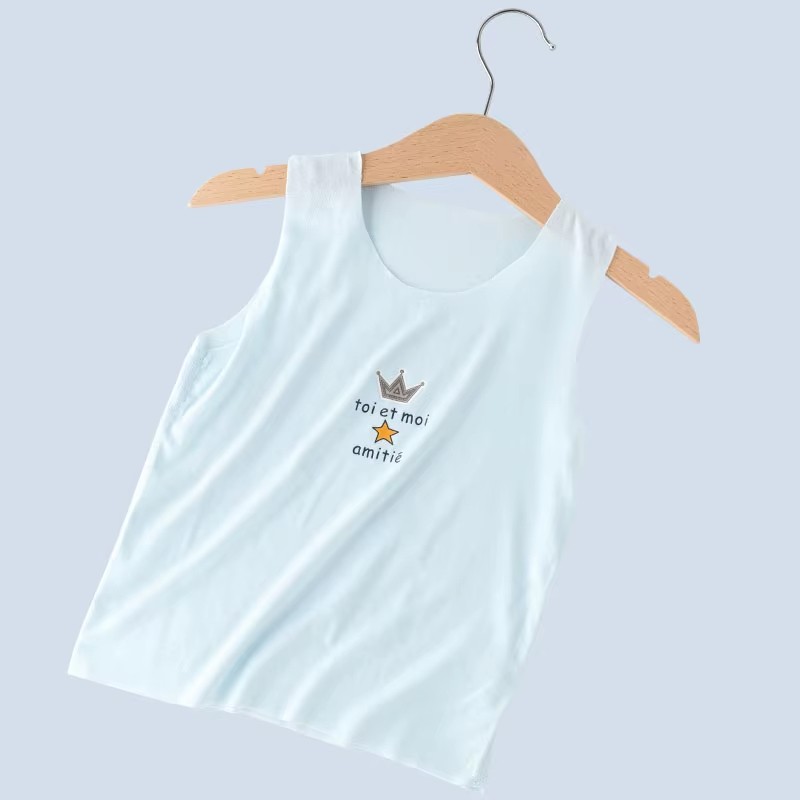 91% Recycled Cellulose Fiber 9% Spandex Muslin Tree Soft Comfort Eco Summer Baby Vest