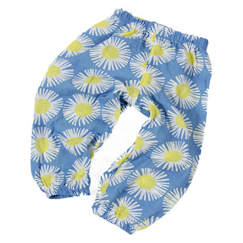 Muslintree Eco-Friendly Comfort Breathable Soft Baby Casual Children Pure Cotton Baby Summer Pants