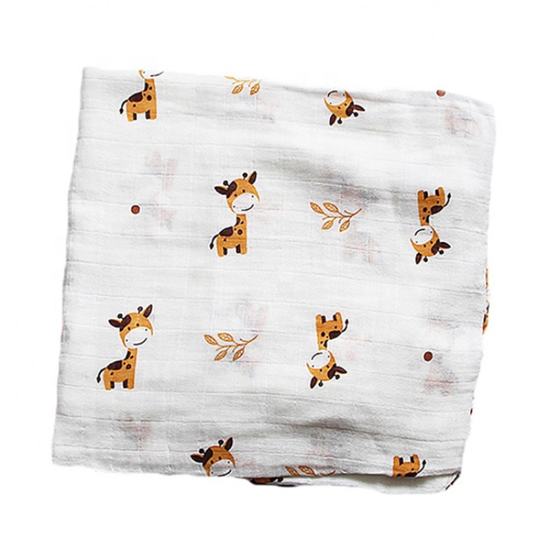 Muslin Tree 70% Bamboo + 30% Cotton Newborn Muslin Swaddle Blanket