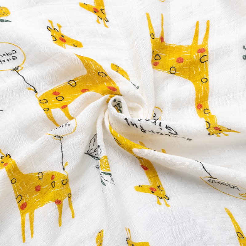 Wholesale Baby Gauze Swaddle Blanket Bamboo Cotton Fabric Blanket Ultra-Soft Baby Sleep Blanket
