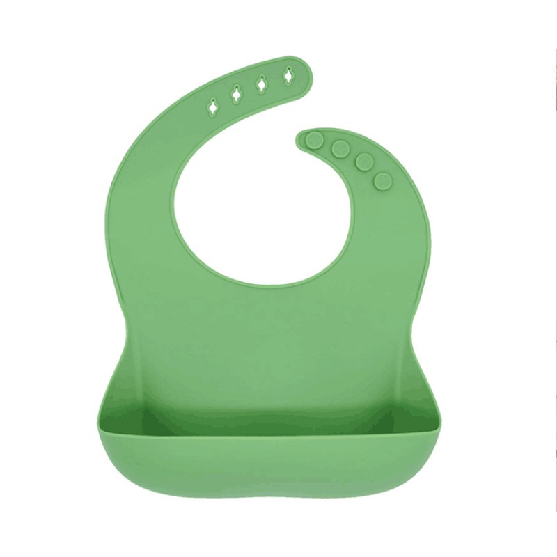 Silicone Baby Bib Factory Custom Adjustable Washable Custom Waterproof Silicone Baby Bib Children Feeding