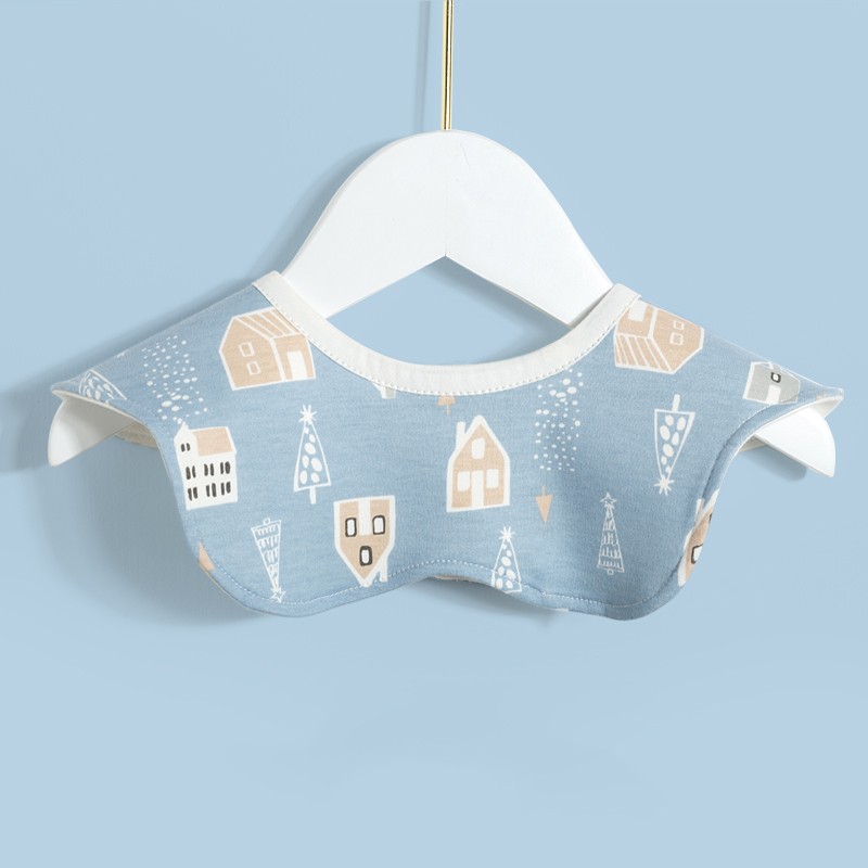 Muslin Tree 100% Cotton Fashion Custom Logo Packaging Waterproof Baby Cotton Bib
