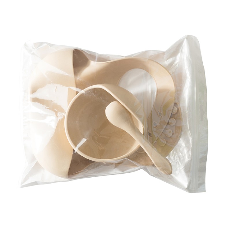 Silicone Baby Feeding Set Waterproof Washable Feeding Baby Bowl Bib Silicone Baby Bib Set Newborn