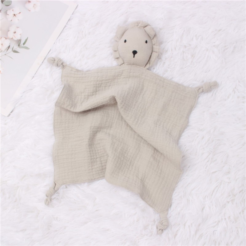 Modern Cartoon Pattern Baby Cute Portable Foldable 100% Organic Cotton Security Blanket Knit Muslin Cotton Technology