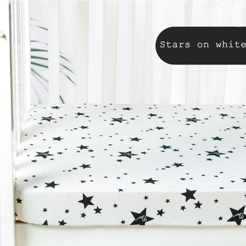 Muslin 100% Cotton Printed Crib Sheet