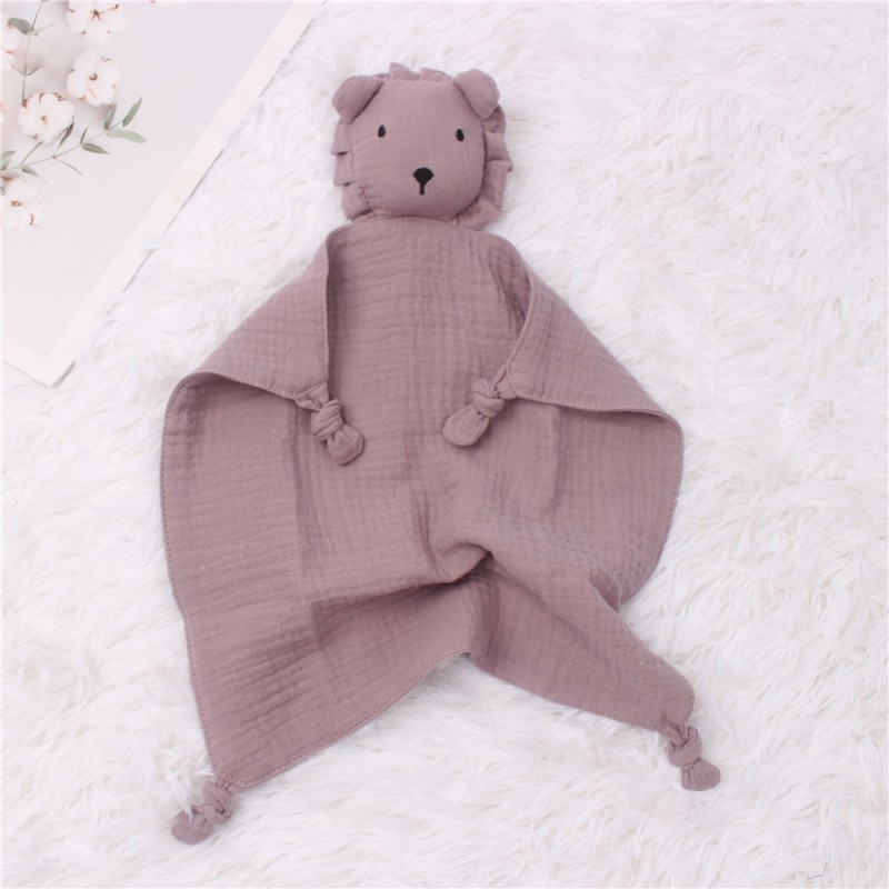 Modern Cartoon Pattern Baby Cute Portable Foldable 100% Organic Cotton Security Blanket Knit Muslin Cotton Technology