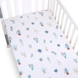 Muslin Winter Sheet Design Fitted Crib Sheet