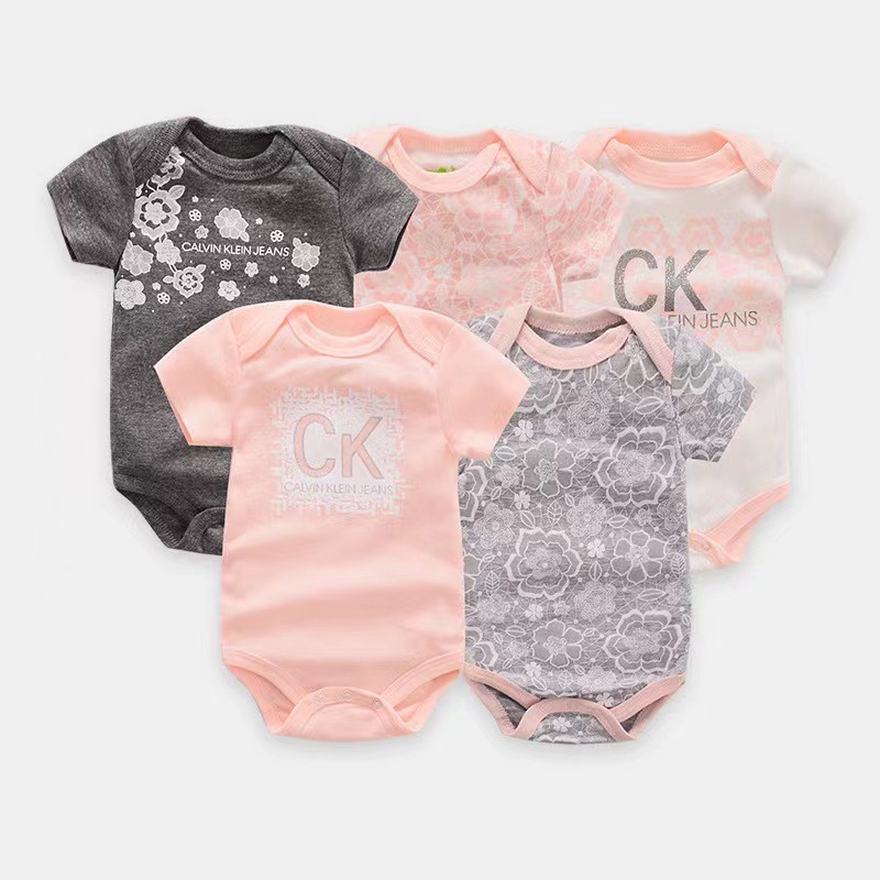 Wholesale Custom Factory Cheaper Baby Pajamas 100% Cotton Short Sleeve Baby Pajamas Newborn Clothing