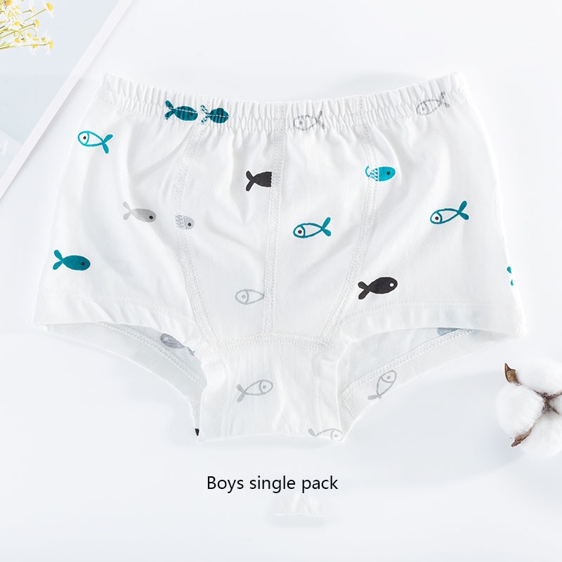 Wholesale Children Underwear Panties Girls Pure 100% Cotton Underpants Cute Baby Cartoon Underpants