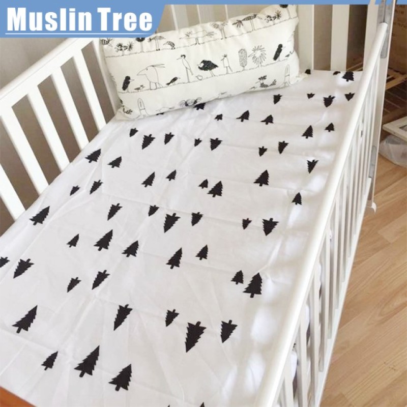 Muslin Winter Sheet Design Fitted Crib Sheet