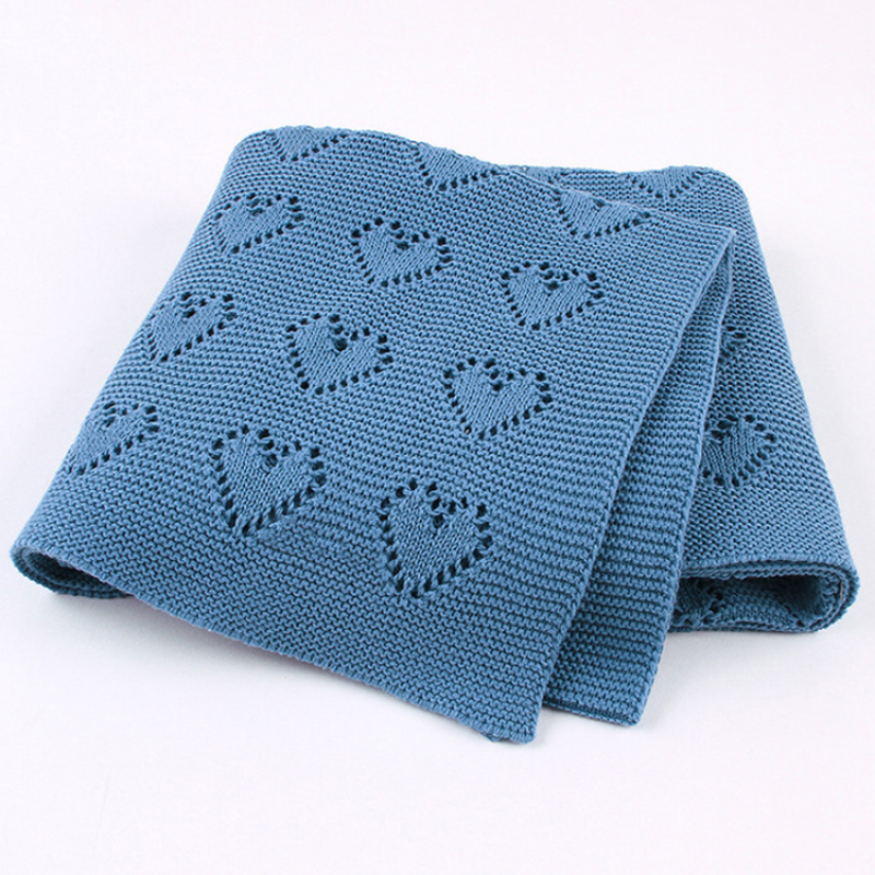 Muslin Tree Baby Knit Solid Blanket Warm Baby Cotton Knit Solid Color Baby Blanket Knit Blanket Baby