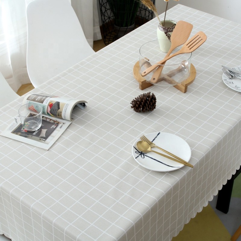 Custom Print Non-Washable Oil-Resistant Tablecloth Waterproof Table Mat Cloth Home Decoration Use