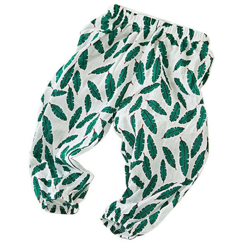 Muslintree Eco-Friendly Comfort Breathable Soft Baby Casual Children Pure Cotton Baby Summer Pants