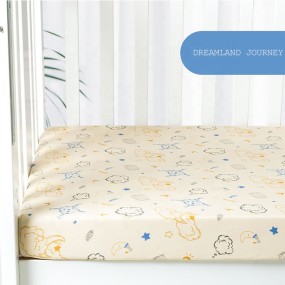 Custom Cotton Baby Fitted Crib Sheet