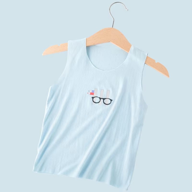 91% Recycled Cellulose Fiber 9% Spandex Muslin Tree Soft Comfort Eco Summer Baby Vest