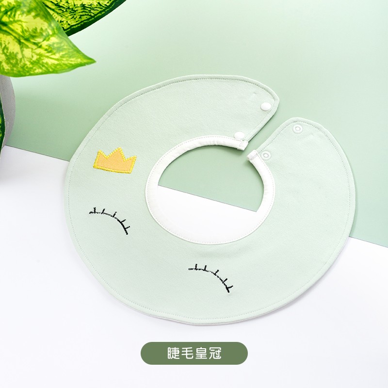 Muslin Tree New 360 Advanced Double-Layer Cotton TPU Waterproof Layer Custom Baby Bib