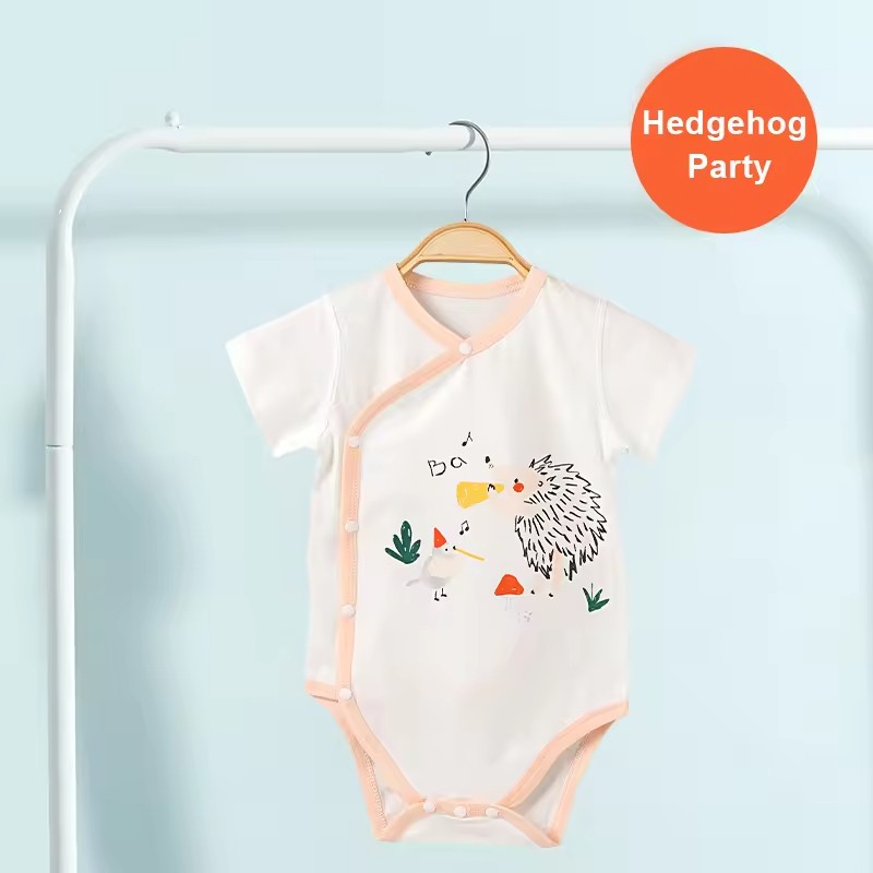 100% Pure Cotton Baby Pajamas Newborn Short Sleeve Romper Baby Clothes Breathable Set