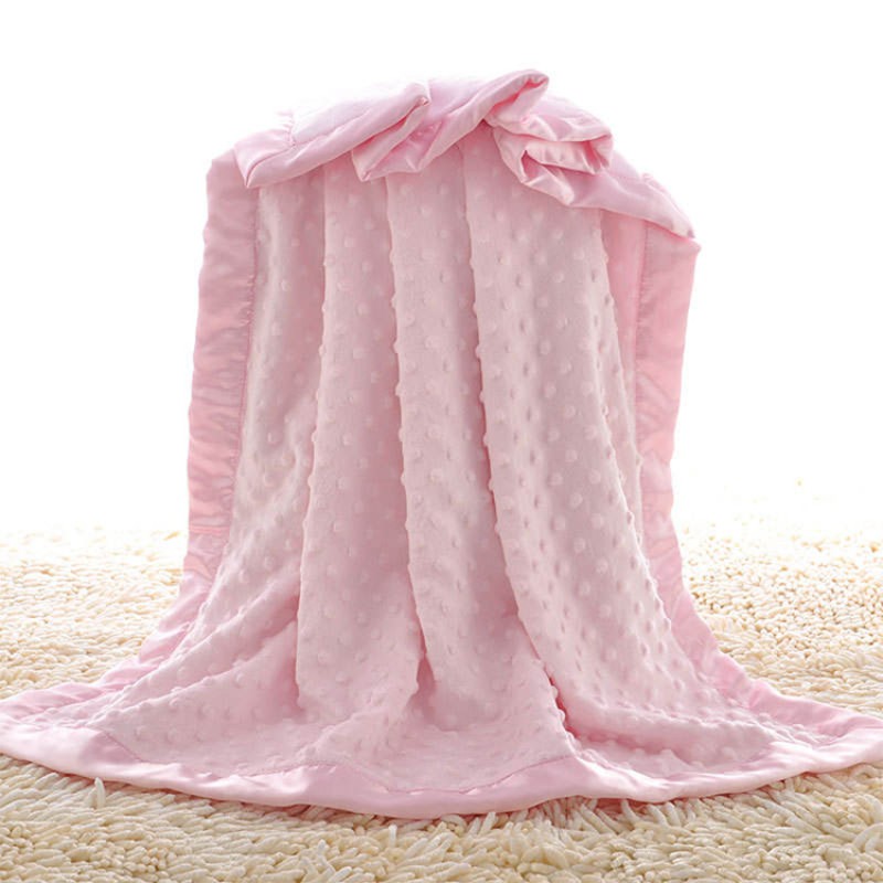Newborn Soft Dot Baby Blanket Wholesale Custom Home Textile Baby Blanket