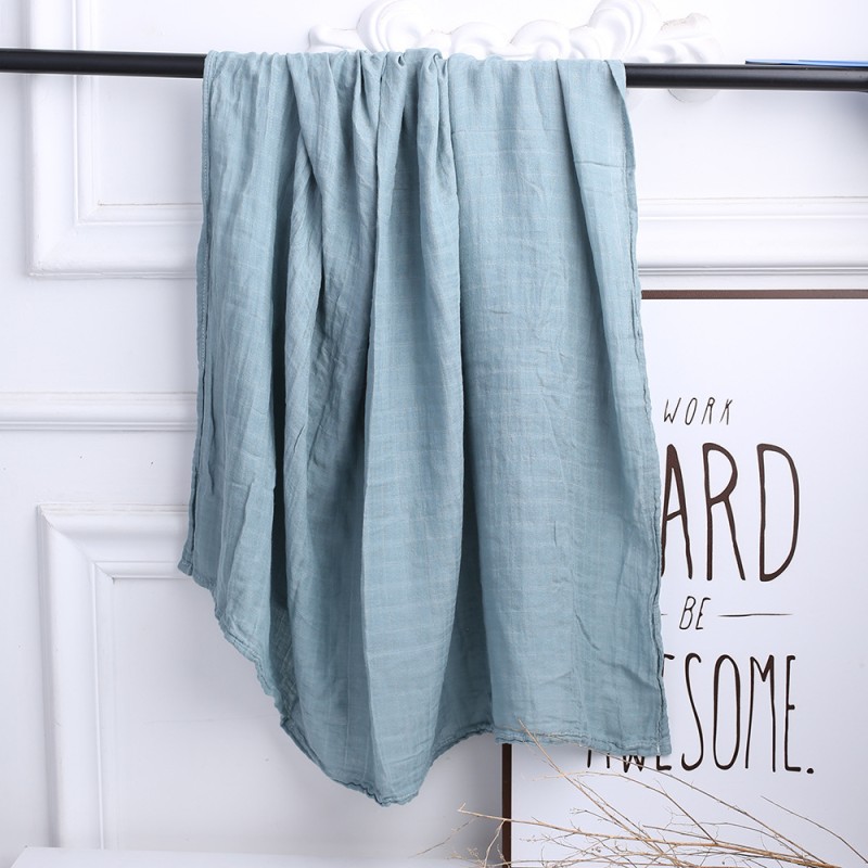 Solid Soft High Organic Cotton Security Blanket Custom Design Baby Wrap