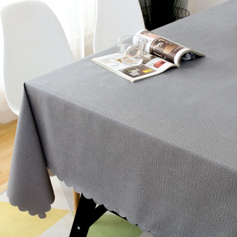 Custom Print Non-Washable Oil-Resistant Tablecloth Waterproof Table Mat Cloth Home Decoration Use