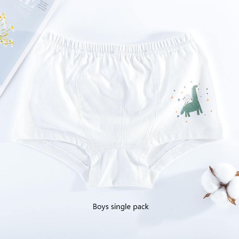 China Factory Eco-Friendly Children Underwear New 100% Pure Cotton Boys Print Children Cartoon Pattern