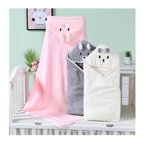 Eco-Friendly Absorbent Thick Baby Hooded Towel Children Baby Hooded Bath Towel With Hood