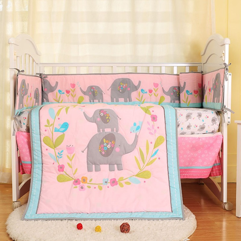 Muslintree Custom Animal Print Eco-Friendly Baby Crib Newborn Bedding Set
