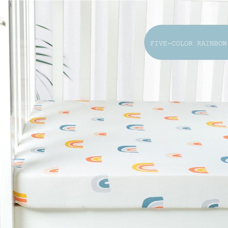 Muslin 100% Cotton Printed Crib Sheet