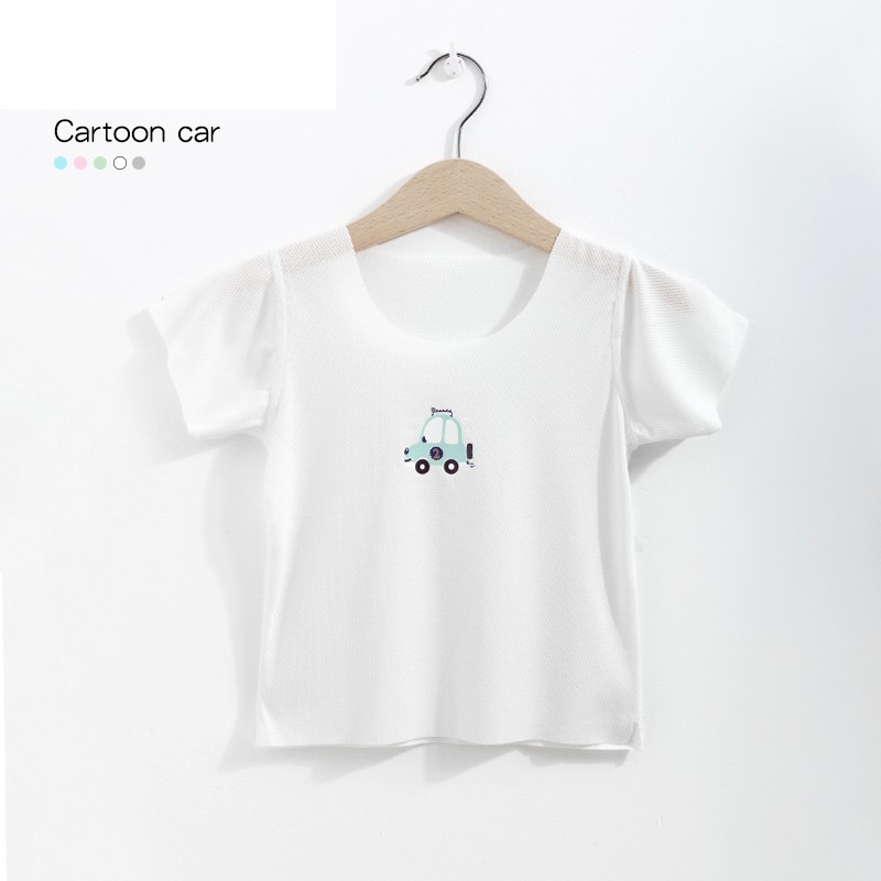 Custom Stretch Children Baby T-Shirt Recycled Cellulose Fiber Cute T-Shirt Short Sleeve Custom Sample Service Unisex Summer Shirt Wear