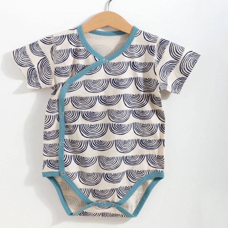 Double Layer Summer Pure Cotton Baby Cloth Onesie Boys Girls