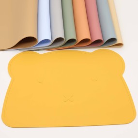 Anti-Spill Foldable Portable Easy Clean Silicone Baby Feeding Mat Children Baby Feeding Placemat