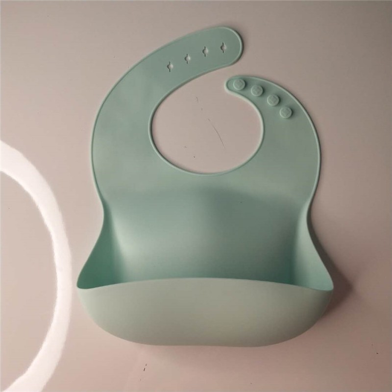 Silicone Baby Bib Factory Custom Adjustable Washable Custom Waterproof Silicone Baby Bib Children Feeding