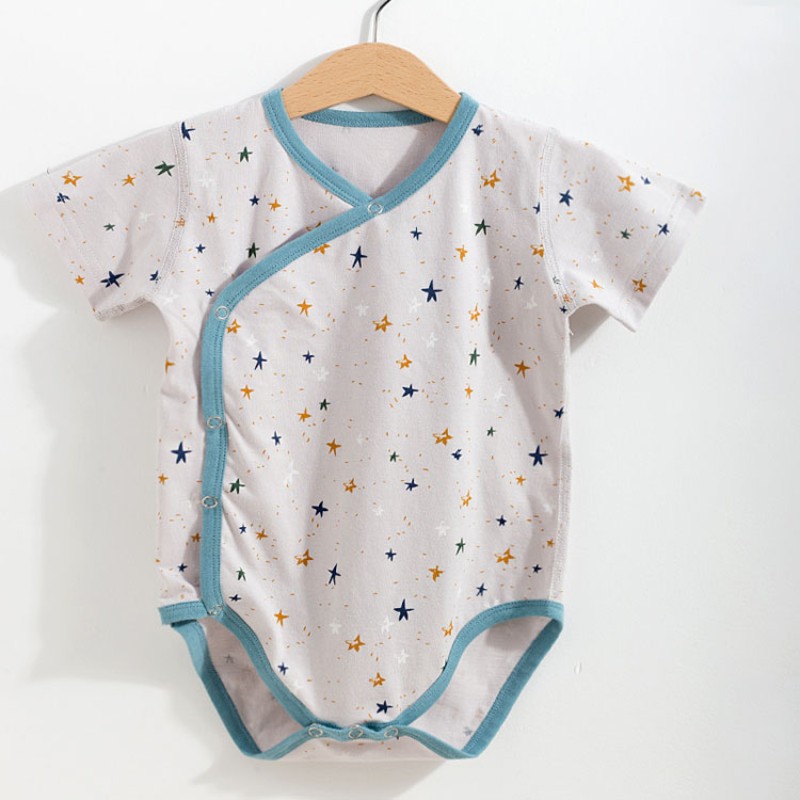 Double Layer Summer Pure Cotton Baby Cloth Onesie Boys Girls