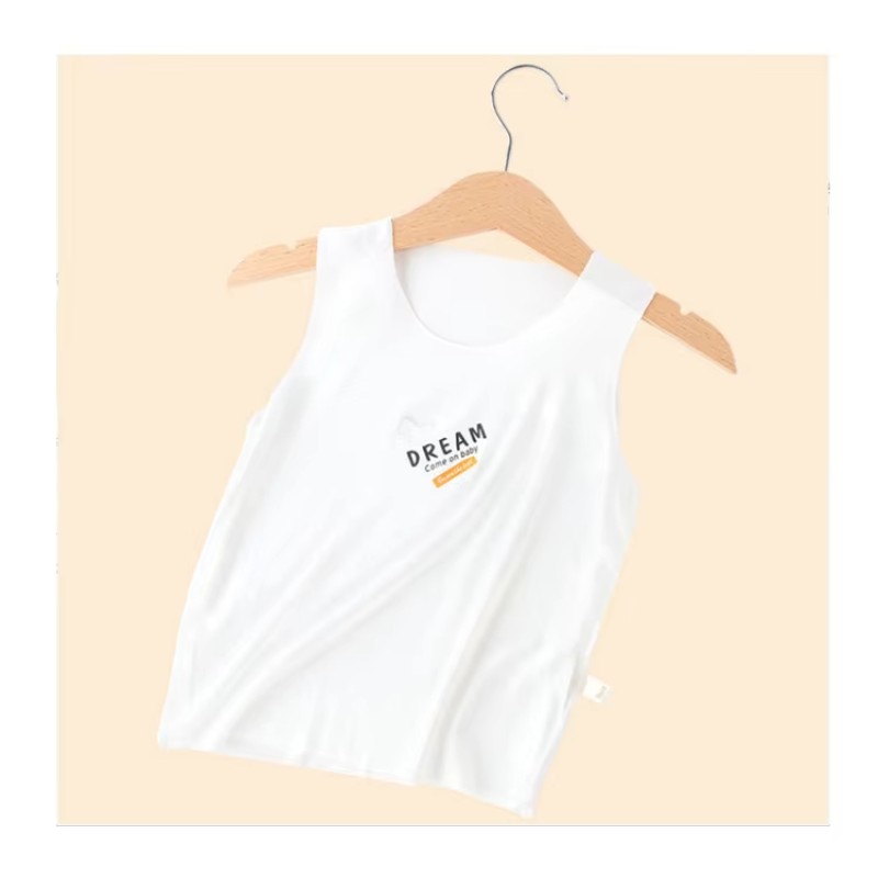 91% Recycled Cellulose Fiber 9% Spandex Muslin Tree Soft Comfort Eco Summer Baby Vest