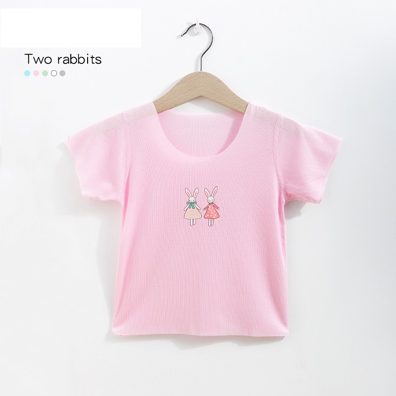 Custom Stretch Children Baby T-Shirt Recycled Cellulose Fiber Cute T-Shirt Short Sleeve Custom Sample Service Unisex Summer Shirt Wear