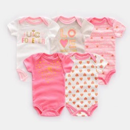 Wholesale Custom Factory Cheaper Baby Pajamas 100% Cotton Short Sleeve Baby Pajamas Newborn Clothing