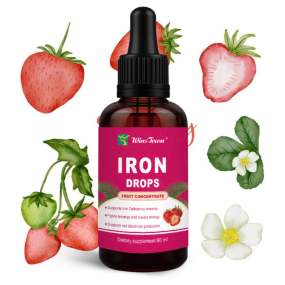 Strawberry Flavored Oral Liquid Dietary Supplement 60ml Drink Healthy Iron Drops Drink